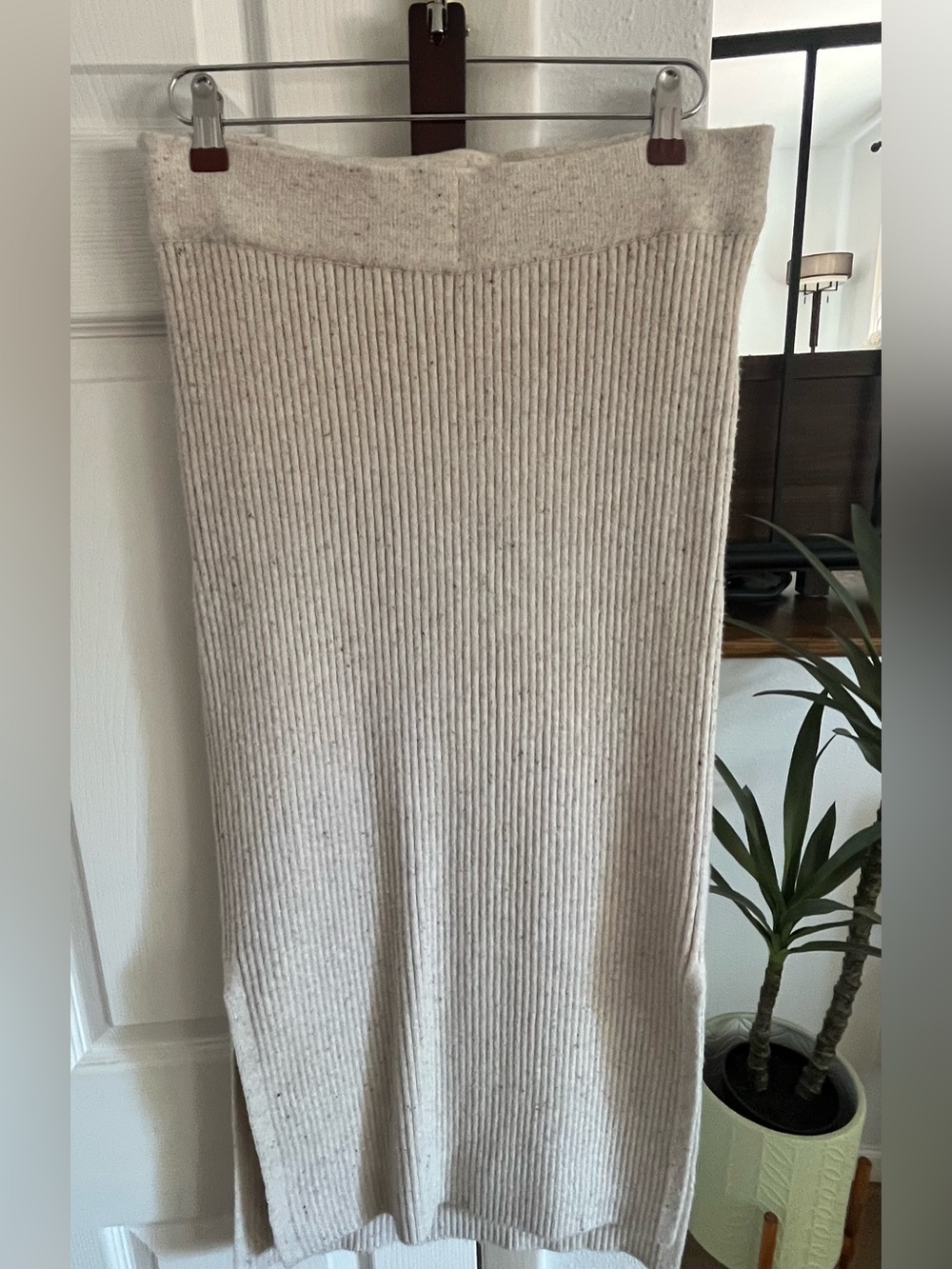 Marine Layer Isla knit skirt (Oatmeal)